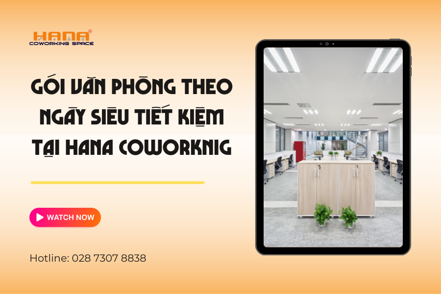 Gói văn phòng theo ngày siêu tiết kiệm